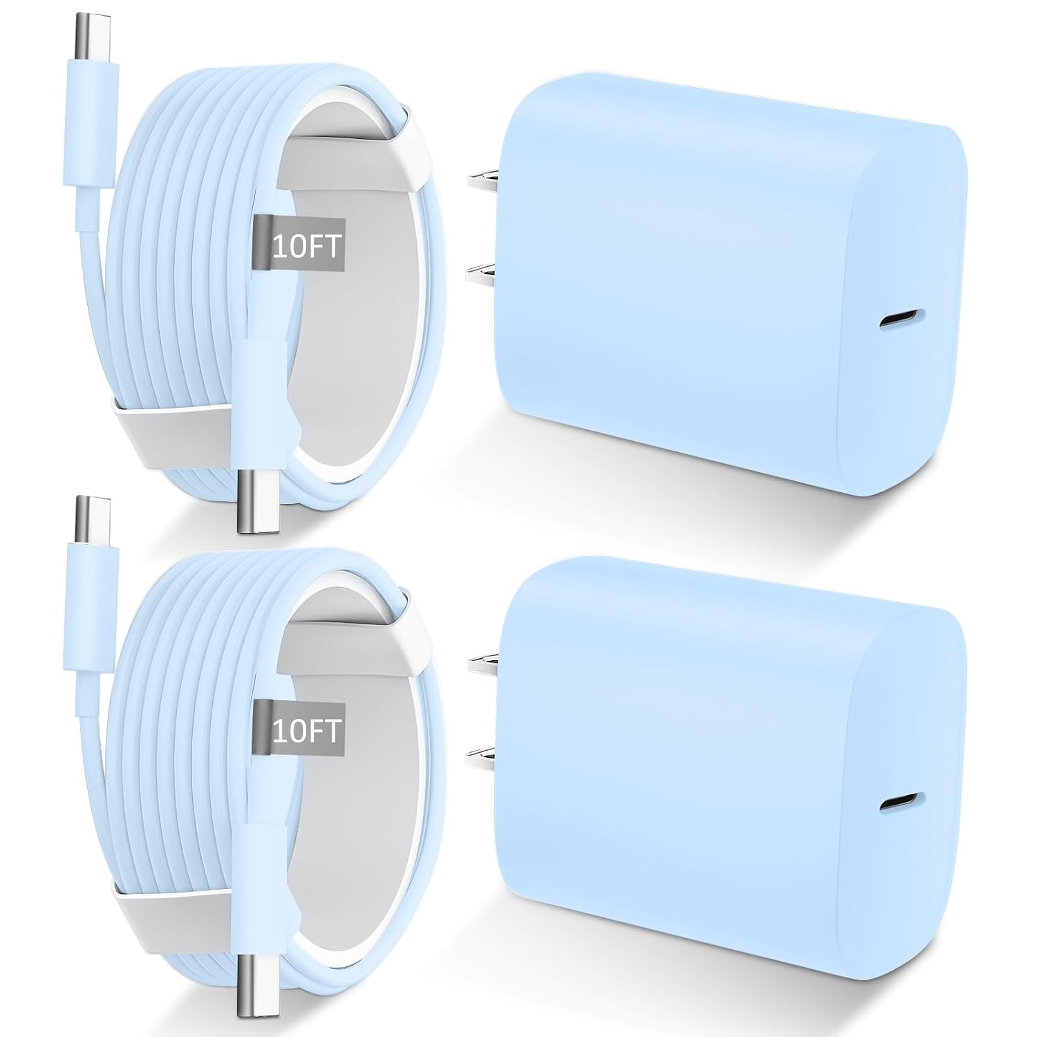 iPhone 17 16 15 Charger Fast Charging USB C Charger Type C Chargers with 10 Ft Long USB C to USB C Cable Fast Charging Cord for iPhone 17\/Pro\/Pro Max\/17 Air\/16\/16 Pro\/16 ProMax\/15\/Pro\/ProMax,White - Image 7