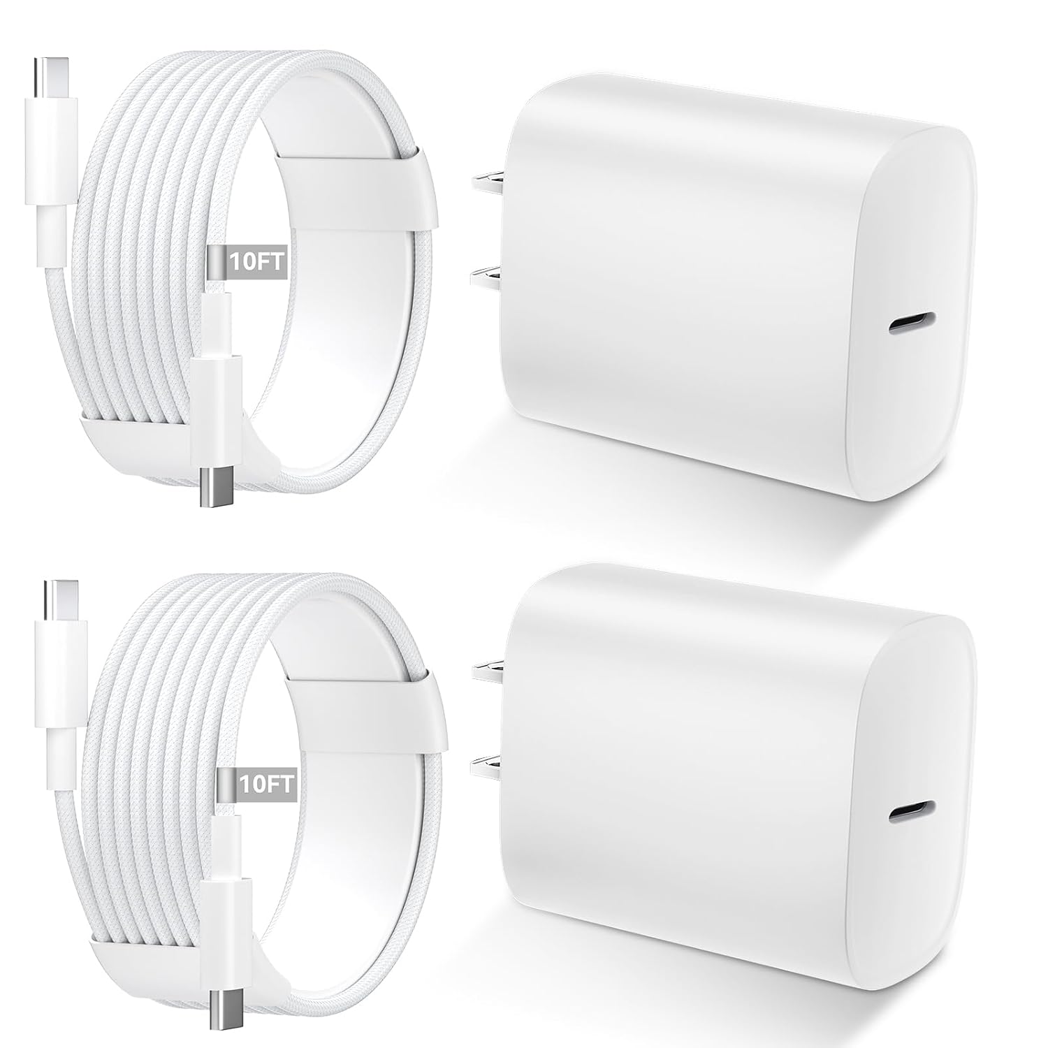 iPhone 17 16 15 Charger Fast Charging USB C Charger Type C Chargers with 10 Ft Long USB C to USB C Cable Fast Charging Cord for iPhone 17\/Pro\/Pro Max\/17 Air\/16\/16 Pro\/16 ProMax\/15\/Pro\/ProMax,White - Image 17