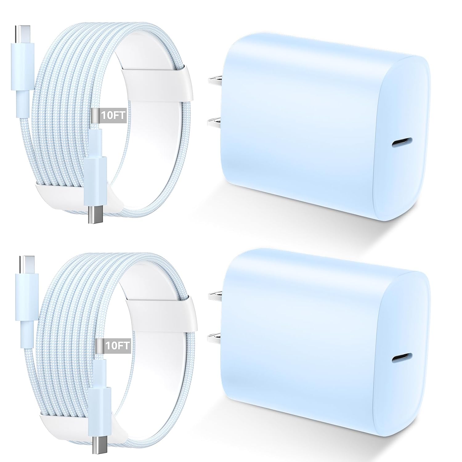 iPhone 17 16 15 Charger Fast Charging USB C Charger Type C Chargers with 10 Ft Long USB C to USB C Cable Fast Charging Cord for iPhone 17\/Pro\/Pro Max\/17 Air\/16\/16 Pro\/16 ProMax\/15\/Pro\/ProMax,White - Image 18