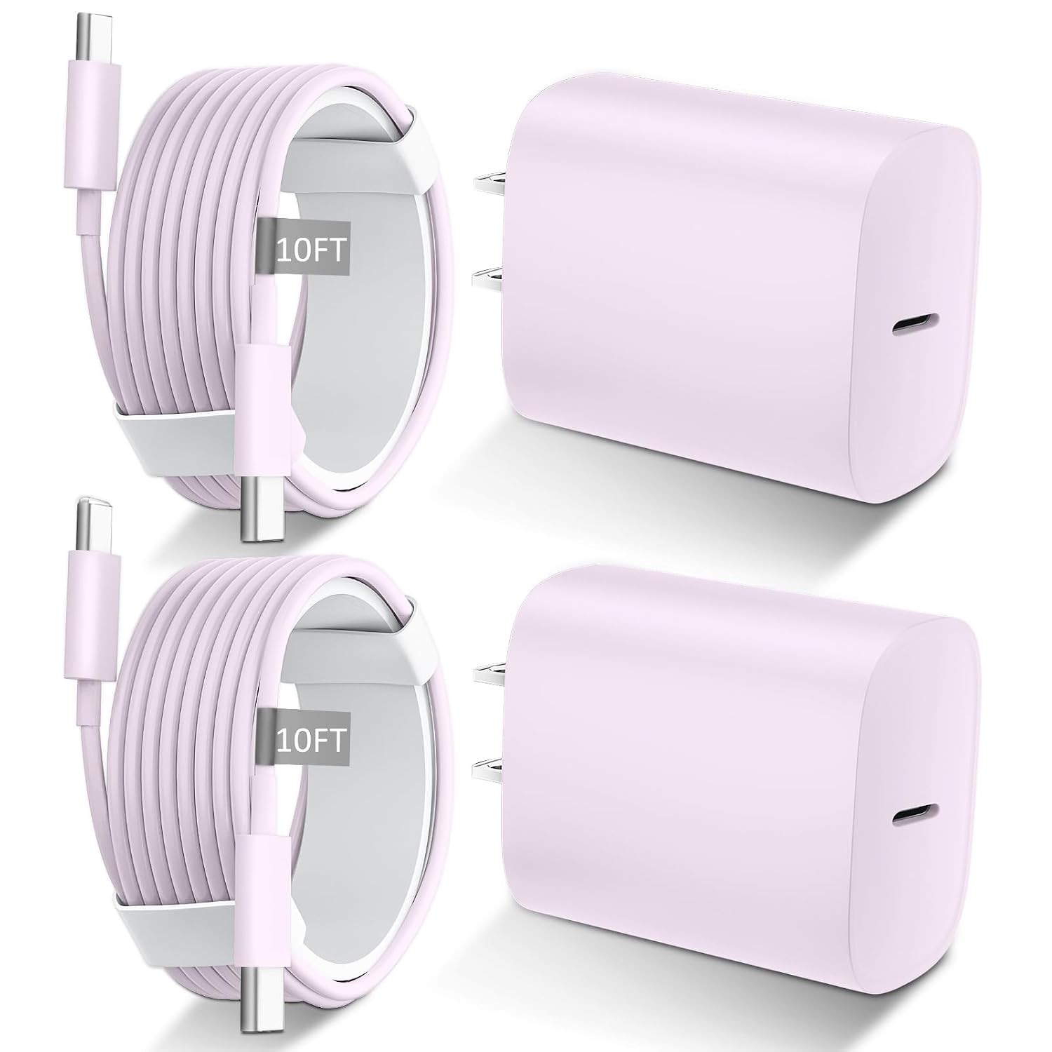 iPhone 17 16 15 Charger Fast Charging USB C Charger Type C Chargers with 10 Ft Long USB C to USB C Cable Fast Charging Cord for iPhone 17\/Pro\/Pro Max\/17 Air\/16\/16 Pro\/16 ProMax\/15\/Pro\/ProMax,White - Image 8