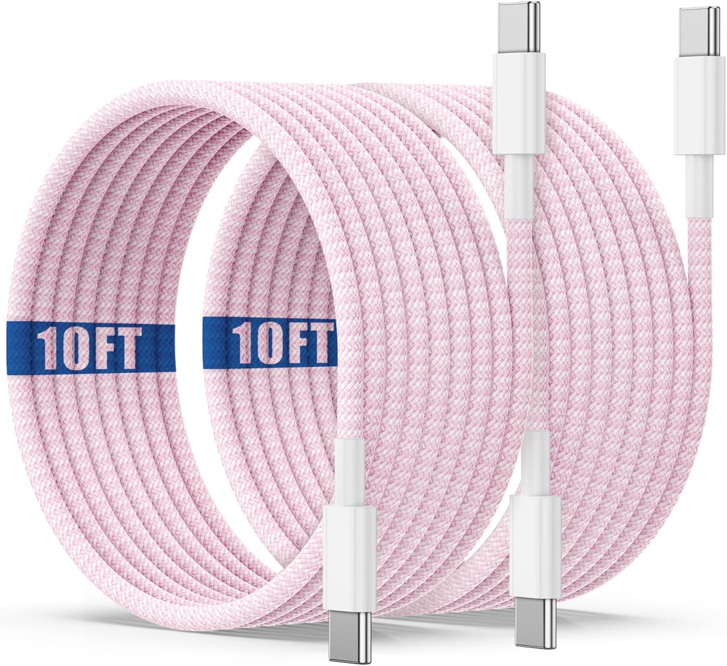 USB C to C Charging Cable 10ft, 60W Fast Type C to C Charger Cord Long for Apple iPhone 17 Pro Max\/17 Air\/16 Pro Max\/15 Plus, MacBook Pro 2021\/2020\/2019,iPad 12.9\/11 inch\/Mini\/Air 5\/4,Samsung Galaxy - Image 16