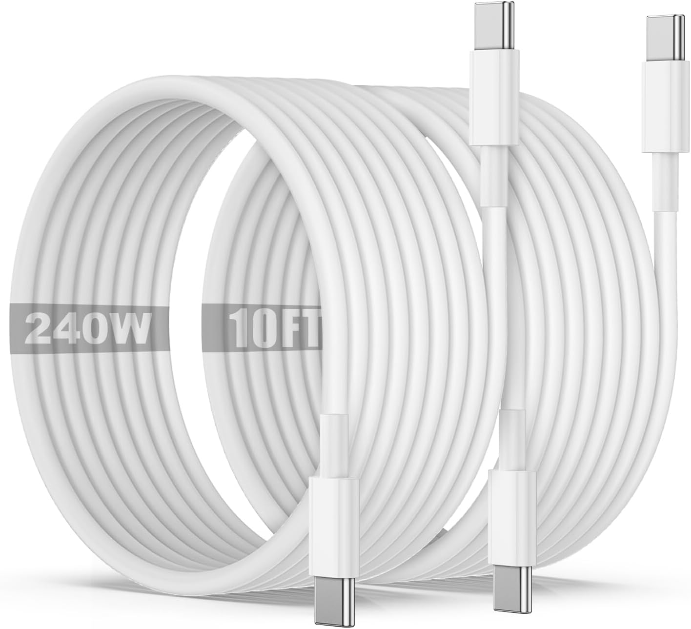 USB C to C Charging Cable 10ft, 60W Fast Type C to C Charger Cord Long for Apple iPhone 17 Pro Max\/17 Air\/16 Pro Max\/15 Plus, MacBook Pro 2021\/2020\/2019,iPad 12.9\/11 inch\/Mini\/Air 5\/4,Samsung Galaxy - Image 13