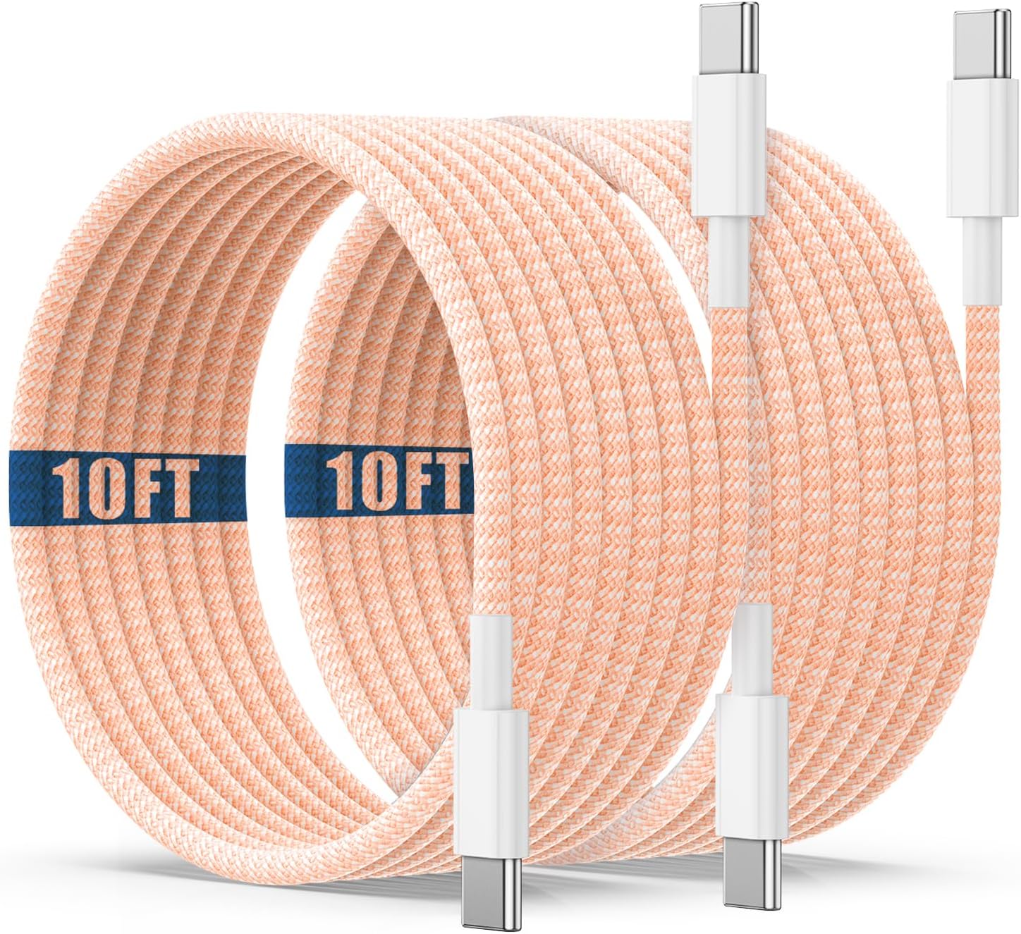 USB C to C Charging Cable 10ft, 60W Fast Type C to C Charger Cord Long for Apple iPhone 17 Pro Max\/17 Air\/16 Pro Max\/15 Plus, MacBook Pro 2021\/2020\/2019,iPad 12.9\/11 inch\/Mini\/Air 5\/4,Samsung Galaxy - Image 18